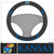 University of Kansas - Kansas Jayhawks Steering Wheel Cover "KU Bird" Logo & "Kansas" Wordmark Black