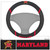 University of Maryland - Maryland Terrapins Steering Wheel Cover "Turtle & M" Logo & "Maryl&" Wordmark Black