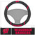 University of Wisconsin - Wisconsin Badgers Steering Wheel Cover "W" Logo & "Wisconsin Badgers" Wordmark Black