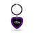 Baltimore Ravens Purple Rhinestone Heart Keychain
