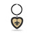 New Orleans Saints Black Rhinestone Heart Keychain