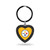 Pittsburgh Steelers Black Rhinestone Heart Keychain