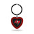 Tampa Bay Buccaneers Red Rhinestone Heart Keychain