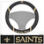 New Orleans Saints Steering Wheel Cover  Fleur-de-lis Primary Logo and Wordmark Black