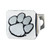 Clemson University - Clemson Tigers Hitch Cover - Chrome Tiger Paw Primary Logo Chrome