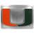 Miami Hurricanes Hitch Cover Class II and Class III Metal Plugs