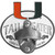 Miami Hurricanes Tailgater Hitch Cover Class III