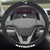 New England Patriots Steering Wheel Cover  Patriot Head Primary Logo and Wordmark Black