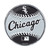 Chicago White Sox Embossed Baseball Emblem Primary Logo and Wordmark