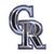 Colorado Rockies Embossed Color Emblem "CR" Primary Logo