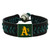 Oakland Athletics Bracelet Team Color Baseball Black