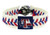 Texas Rangers Bracelet Classic Baseball Texas Flag