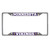 Minnesota Vikings License Plate Frame  Viking Head Primary Logo and Wordmark Purple