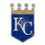 Kansas City Royals Embossed Color Emblem "KC Banner" Primary Logo