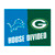 NFL House Divided - Lions / Packers House Divided Mat House Divided Multi