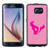 Houston Texans Pink NFL Football Pebble Grain Feel Samsung Galaxy S6 Case