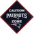 New England Patriots Caution Wall Sign Plaque