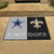 NFL House Divided - Cowboys / Saints House Divided Mat 33.75"x42.5"