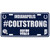Indianapolis Colts Hashtag License Plate