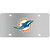 Miami Dolphins Steel License Plate Wall Plaque