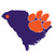Clemson Tigers Home State 11 Inch Magnet