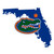 Florida Gators Home State 11 Inch Magnet
