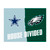 NFL House Divided - Cowboys / Eagles House Divided Mat House Divided Multi