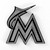 Miami Marlins Molded Chrome Emblem Outdated Logo