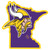 Minnesota Vikings Home State 11 Inch Magnet