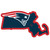 New England Patriots Home State 11 Inch Magnet