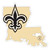 New Orleans Saints Home State 11 Inch Magnet