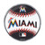 Miami Marlins Embossed Baseball Emblem Primary Logo and Wordmark