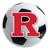 Rutgers University - Rutgers Scarlett Knights Soccer Ball Mat "Block R" Logo White