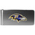 Baltimore Ravens Steel Money Clip, Logo