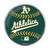 Oakland Athletics Embossed Baseball Emblem Primary Logo and Wordmark