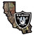 Las Vegas Raiders State Decal w/Mossy Oak Camo