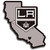Los Angeles Kings® Home State Decal