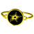 Dallas Stars Gold Tone Bangle Bracelet