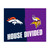 NFL House Divided - Broncos / Vikings House Divided Mat House Divided Multi