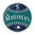 Seattle Mariners Embossed Baseball Emblem Primary Logo and Wordmark