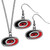 Carolina Hurricanes® Dangle Earrings and Chain Necklace Set