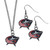 Columbus Blue Jackets® Dangle Earrings and Chain Necklace Set