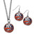 New York Islanders® Dangle Earrings and Chain Necklace Set