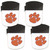 Clemson Tigers Chip Clip Magnet with Bottle Opener, 4 pack