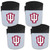 Indiana Hoosiers Chip Clip Magnet with Bottle Opener, 4 pack