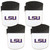 LSU Tigers Chip Clip Magnet with Bottle Opener, 4 pack