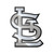 St. Louis Cardinals TPM Metal Emblem "STL" Secondary Logo