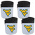 W. Virginia Mountaineers Chip Clip Magnet with Bottle Opener, 4 pack