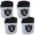 Las Vegas Raiders Chip Clip Magnet with Bottle Opener, 4 pack