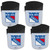 New York Rangers Chip Clip Magnet with Bottle Opener, 4 pack